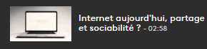 Internet aujourd'hui, partage et sociabilité ?