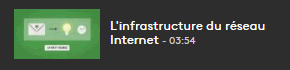 L'infrastructure du réseau Internet