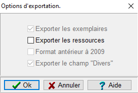 exporter les ressource