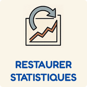 restaurer statistiques