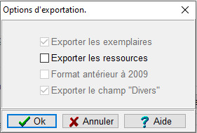 exporter les ressource