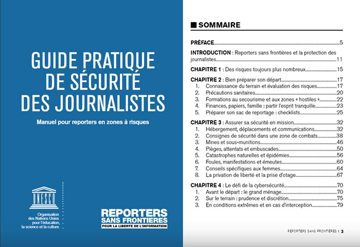 Guide pratique de sécurité des journalistes
