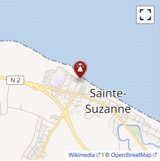 Carte : localisation du phare de Bel-Air